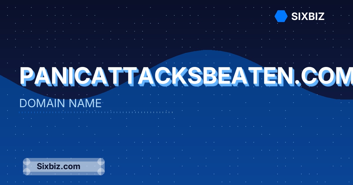panicattacksbeaten.com - Premium Domain Name For Sale