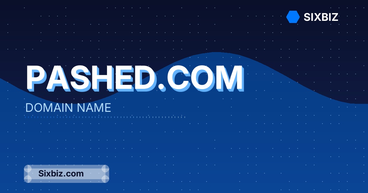 pashed.com - Premium Domain Name For Sale