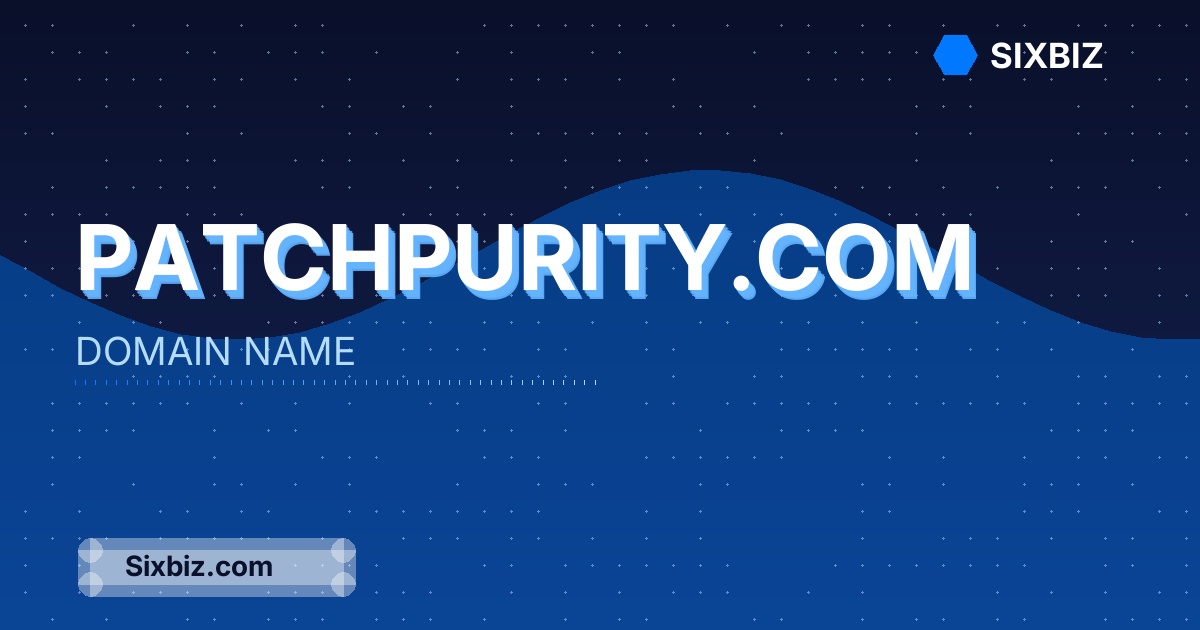 patchpurity.com - Premium Domain Name For Sale