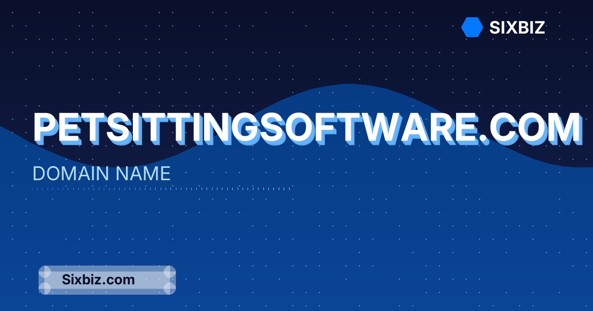 petsittingsoftware.com - Premium Domain Name For Sale