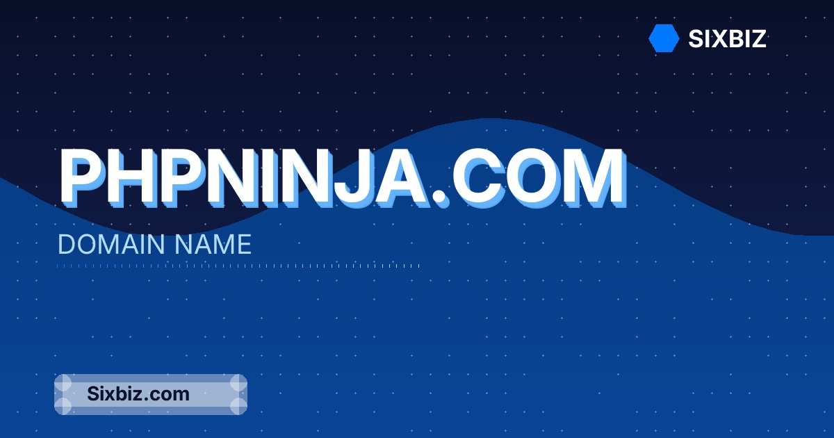 phpninja.com - Premium Domain Name For Sale