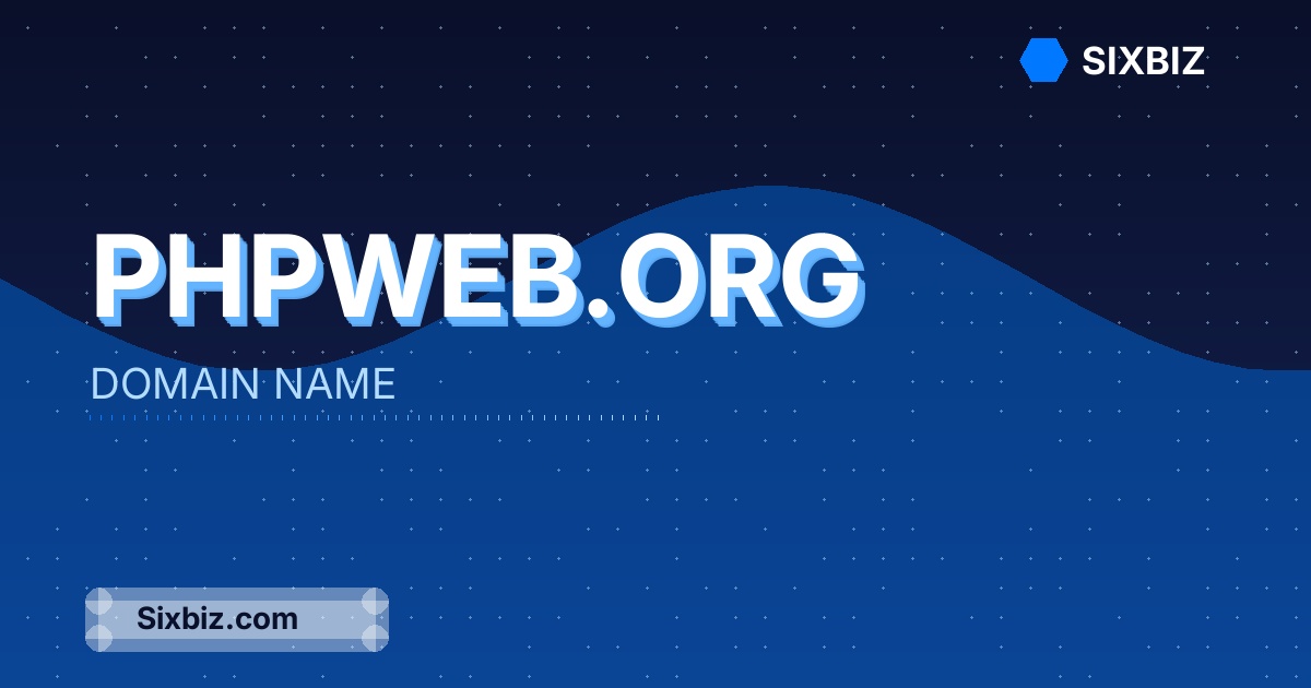 phpweb.org - Premium Domain Name For Sale