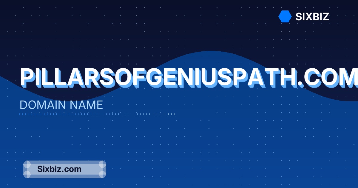 pillarsofgeniuspath.com - Premium Domain Name For Sale