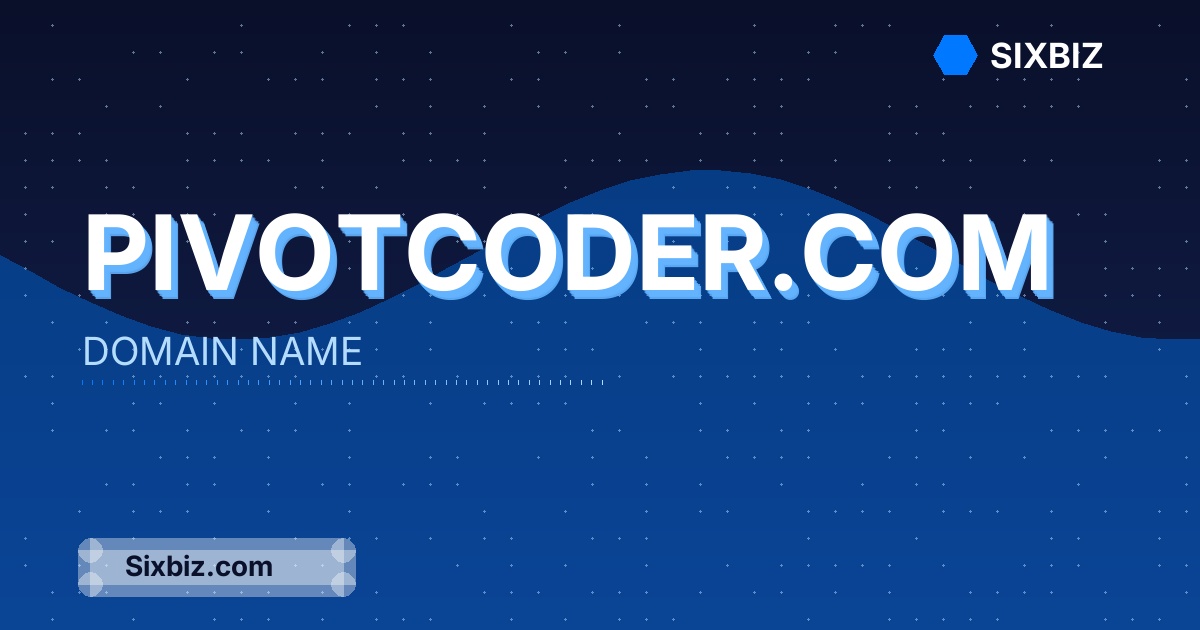 pivotcoder.com - Premium Domain Name For Sale