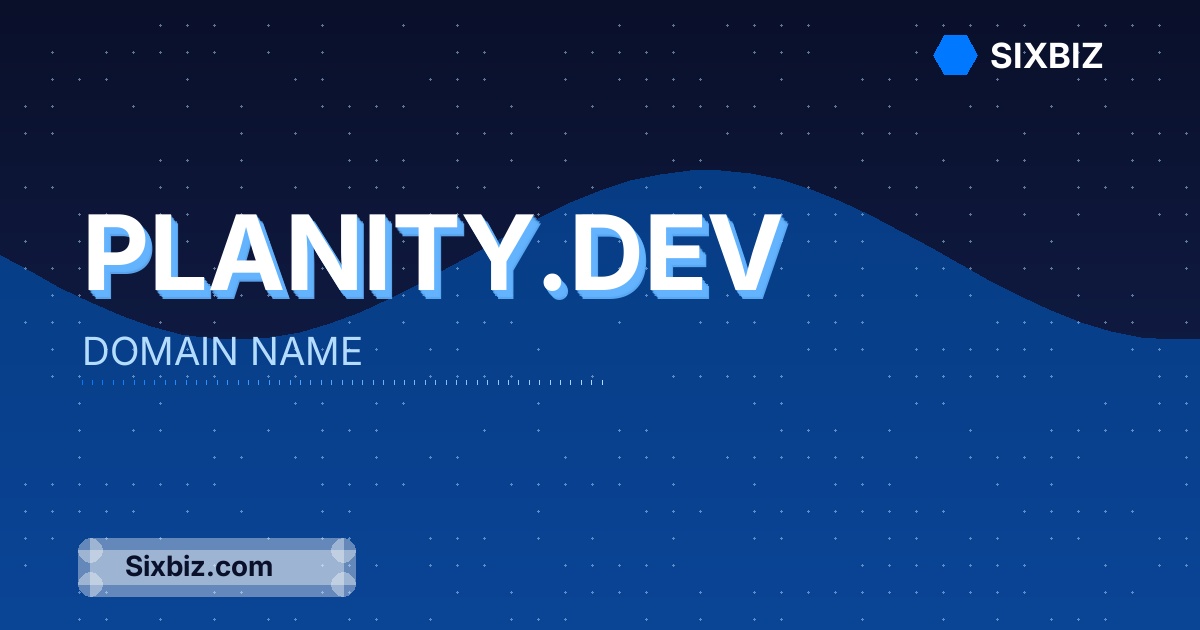 planity.dev - Premium Domain Name For Sale