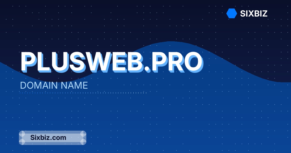 plusweb.pro - Premium Domain Name For Sale