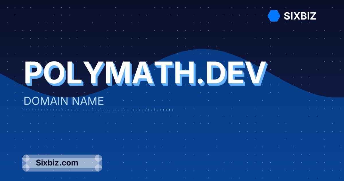 polymath.dev - Premium Domain Name For Sale