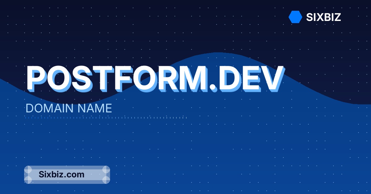 postform.dev - Premium Domain Name For Sale