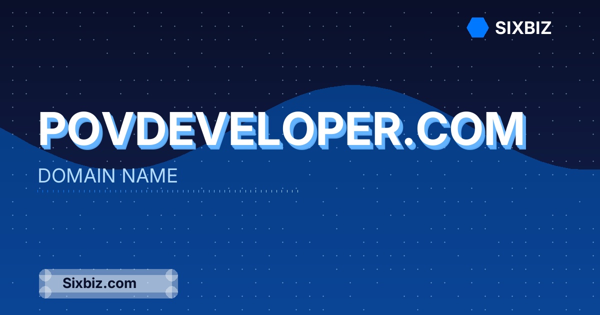 povdeveloper.com - Premium Domain Name For Sale