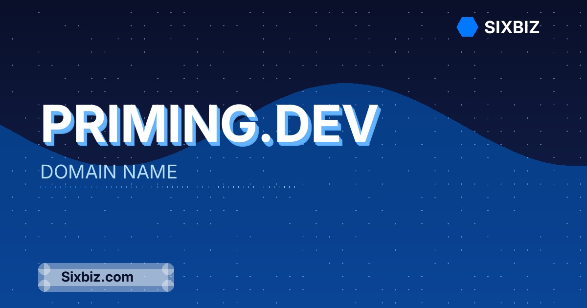 priming.dev - Premium Domain Name For Sale