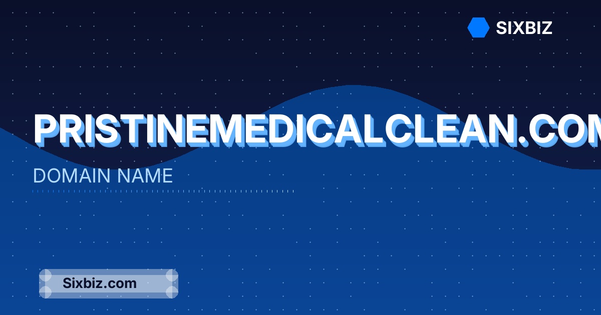 pristinemedicalclean.com - Premium Domain Name For Sale