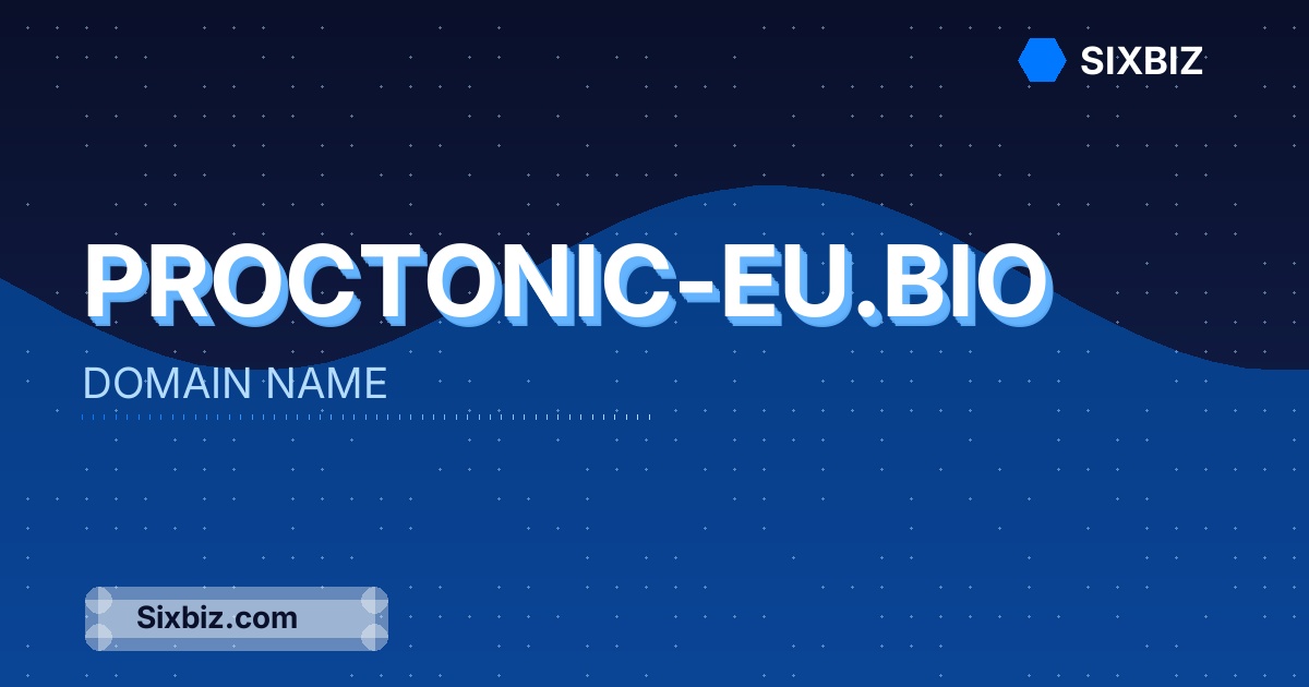 proctonic-eu.bio - Premium Domain Name For Sale