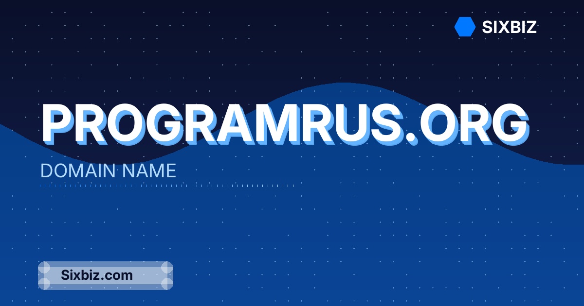 programrus.org - Premium Domain Name For Sale