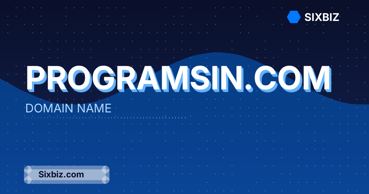 programsin.com - Premium Domain Name For Sale