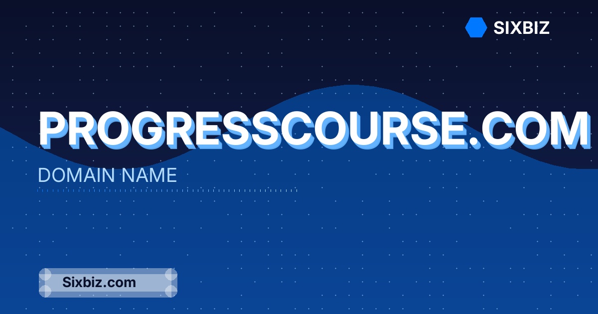 progresscourse.com - Premium Domain Name For Sale