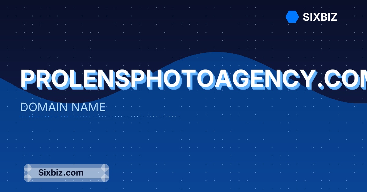 prolensphotoagency.com - Premium Domain Name For Sale