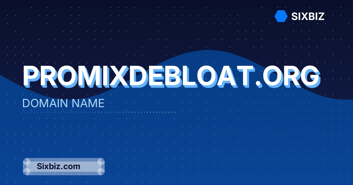 promixdebloat.org - Premium Domain Name For Sale