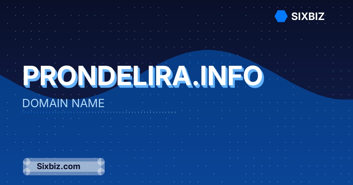 prondelira.info - Premium Domain Name For Sale