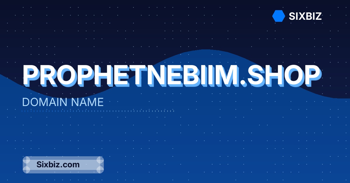 prophetnebiim.shop - Premium Domain Name For Sale