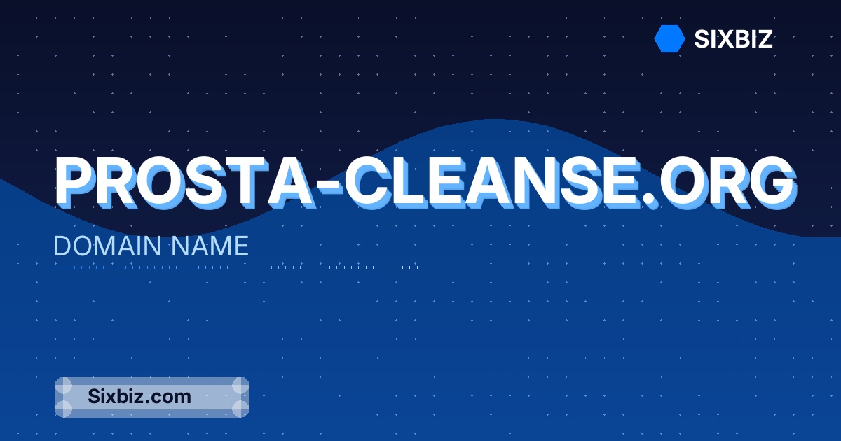 prosta-cleanse.org - Premium Domain Name For Sale