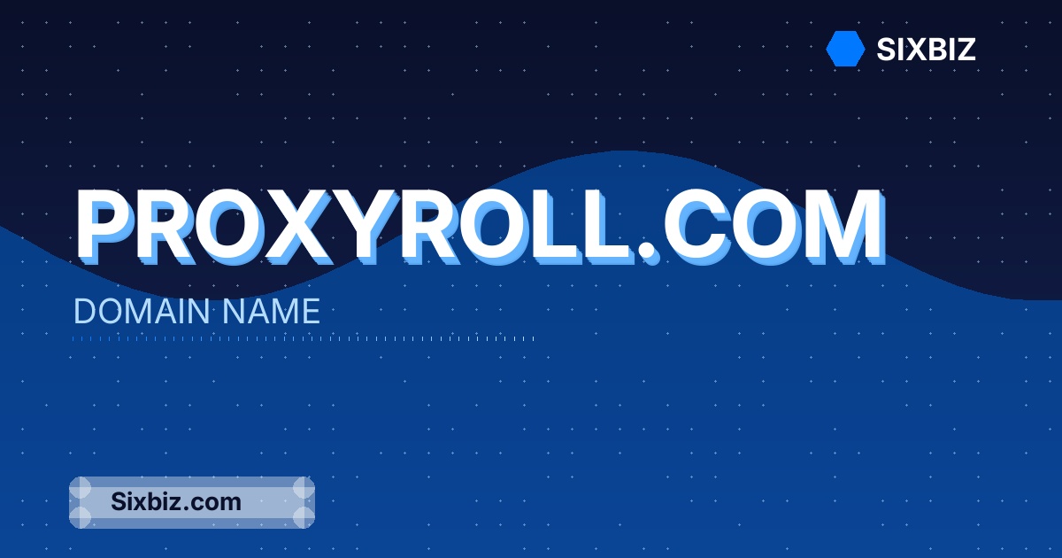 proxyroll.com - Premium Domain Name For Sale