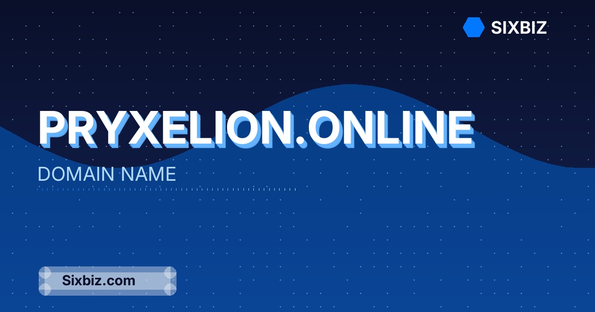 pryxelion.online - Premium Domain Name For Sale