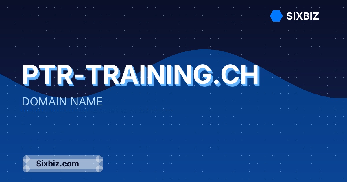 ptr-training.ch - Premium Domain Name For Sale