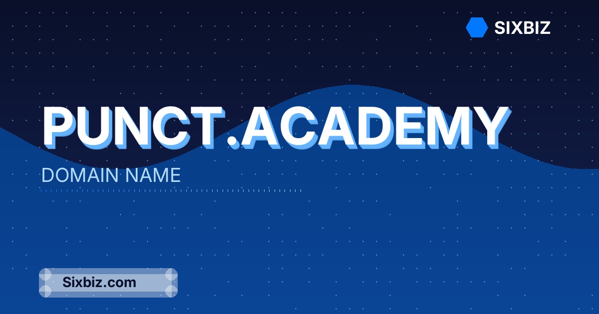 punct.academy - Premium Domain Name For Sale