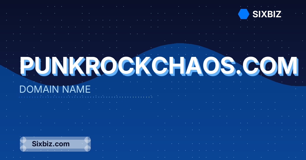 punkrockchaos.com - Premium Domain Name For Sale