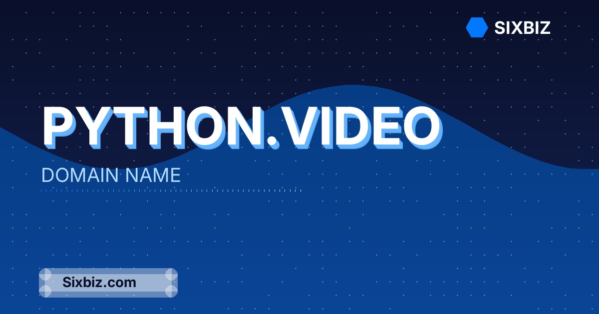 python.video - Premium Domain Name For Sale