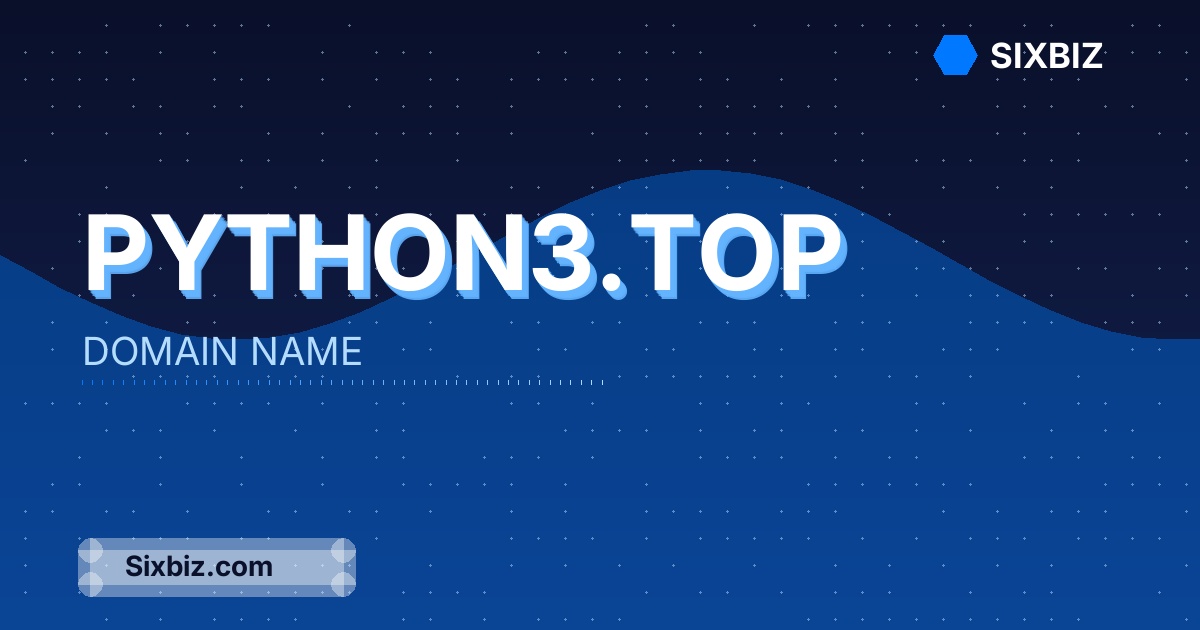 python3.top - Premium Domain Name For Sale
