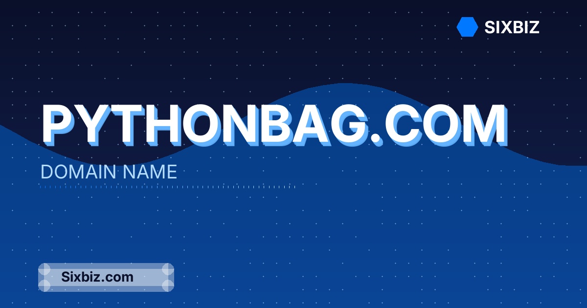 pythonbag.com - Premium Domain Name For Sale