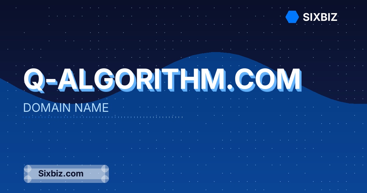 q-algorithm.com - Premium Domain Name For Sale
