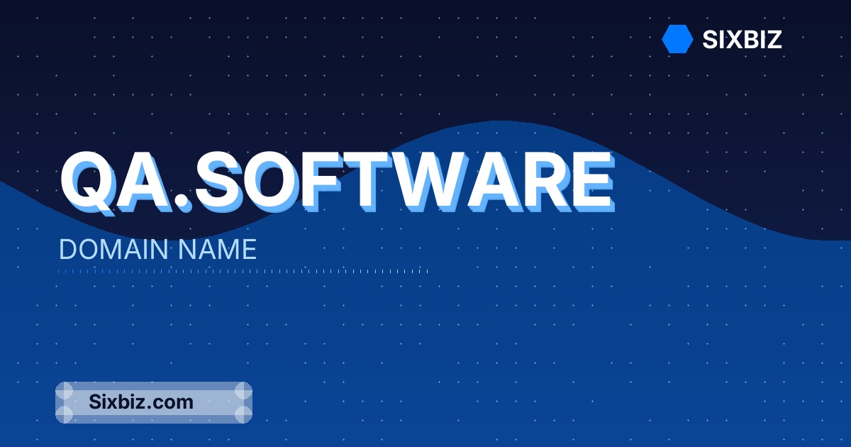 qa.software - Premium Domain Name For Sale