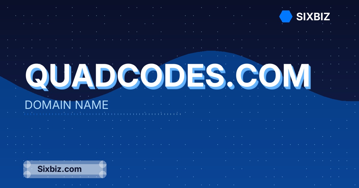 quadcodes.com - Premium Domain Name For Sale