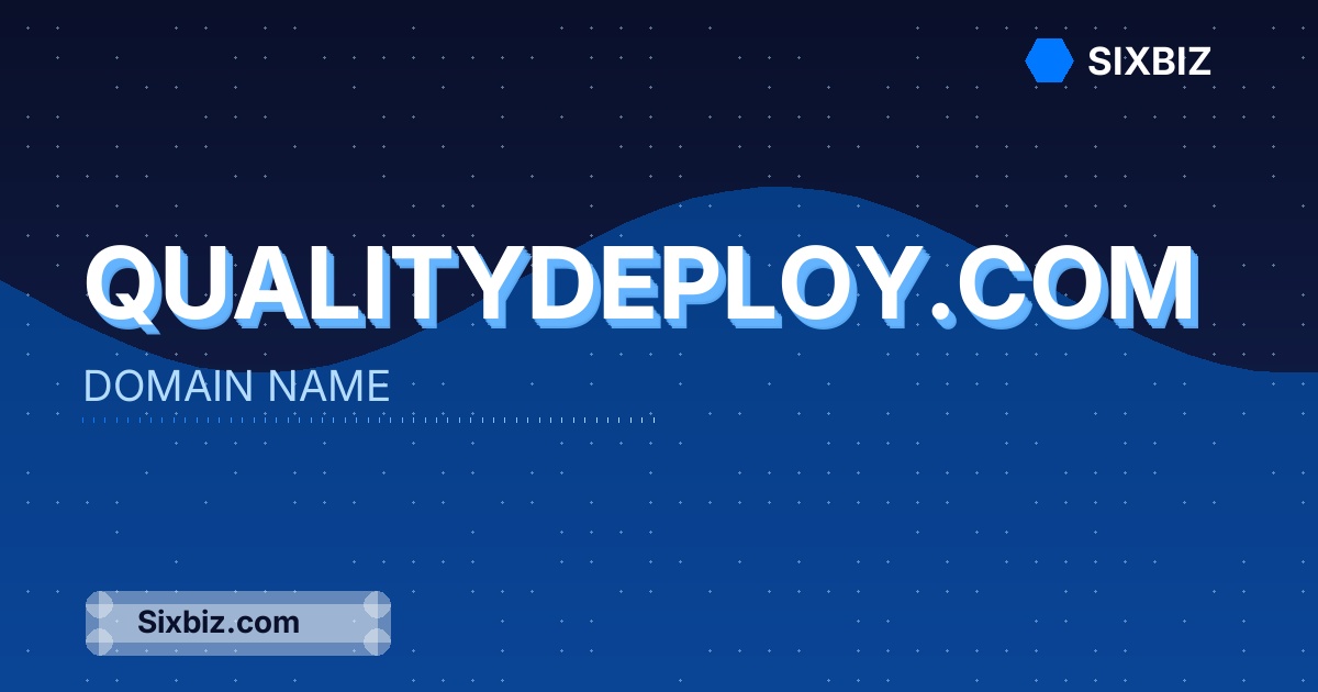 qualitydeploy.com - Premium Domain Name For Sale