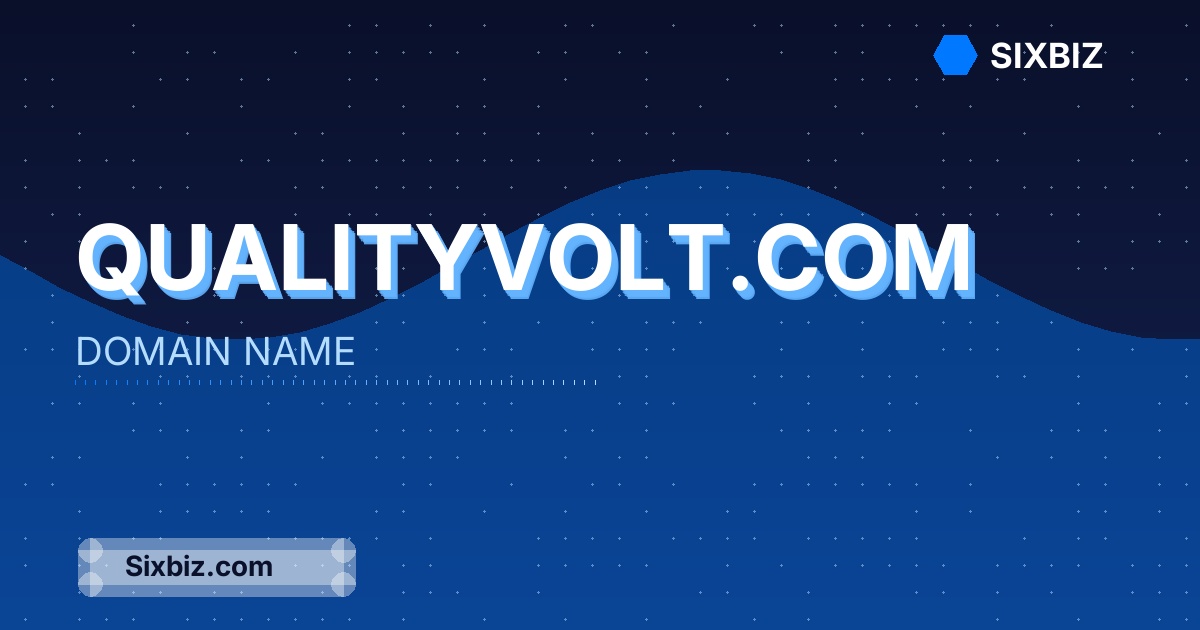 qualityvolt.com - Premium Domain Name For Sale
