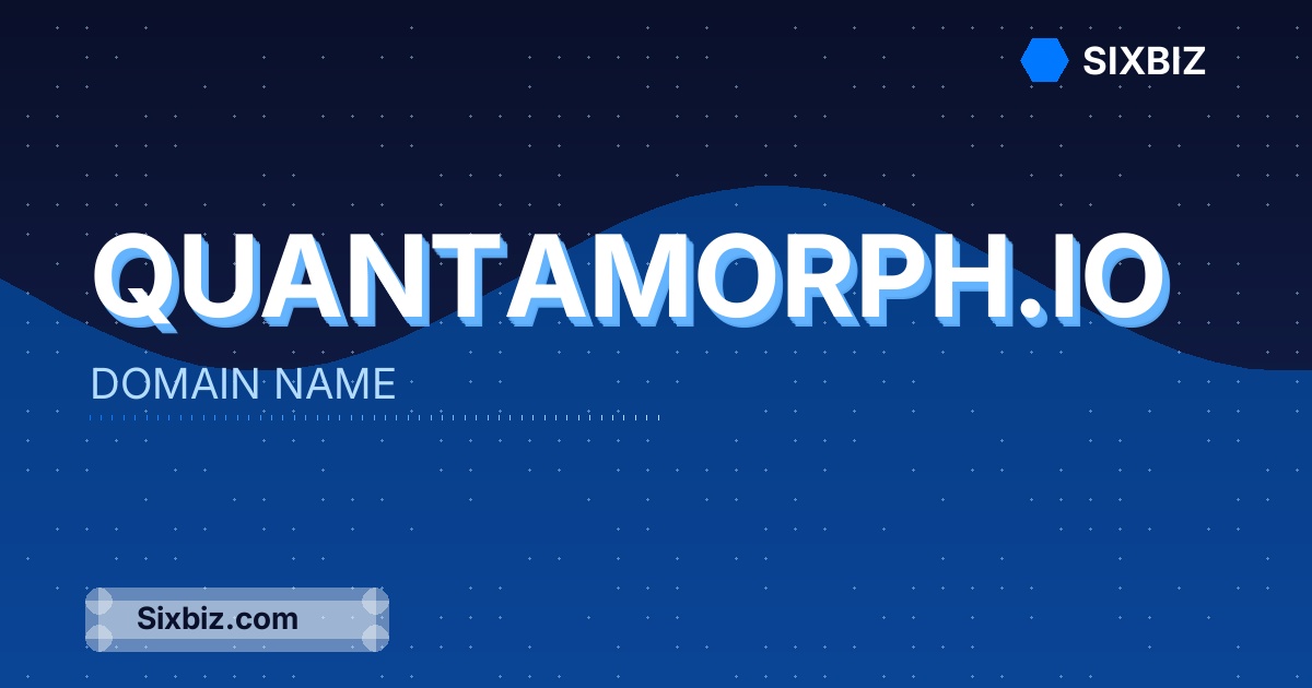 quantamorph.io - Premium Domain Name For Sale