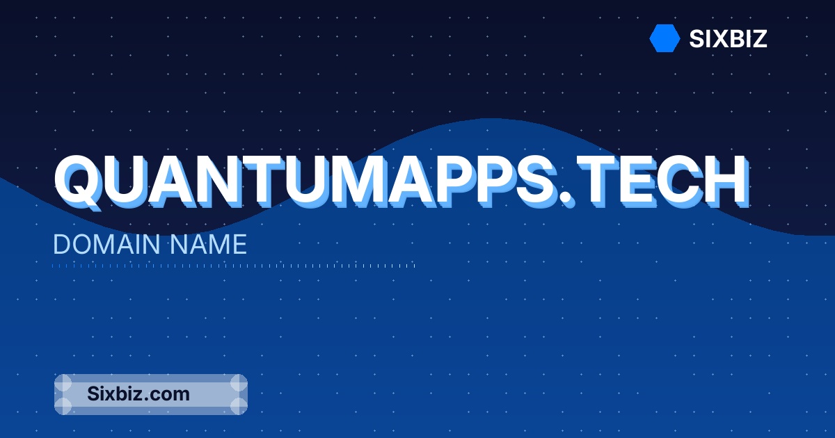 quantumapps.tech - Premium Domain Name For Sale