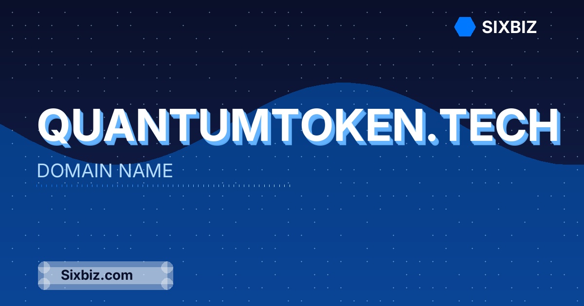 quantumtoken.tech - Premium Domain Name For Sale