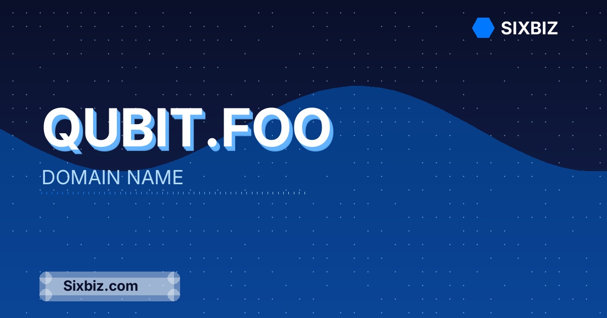 qubit.foo - Premium Domain Name For Sale