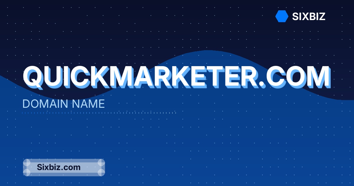 quickmarketer.com - Premium Domain Name For Sale