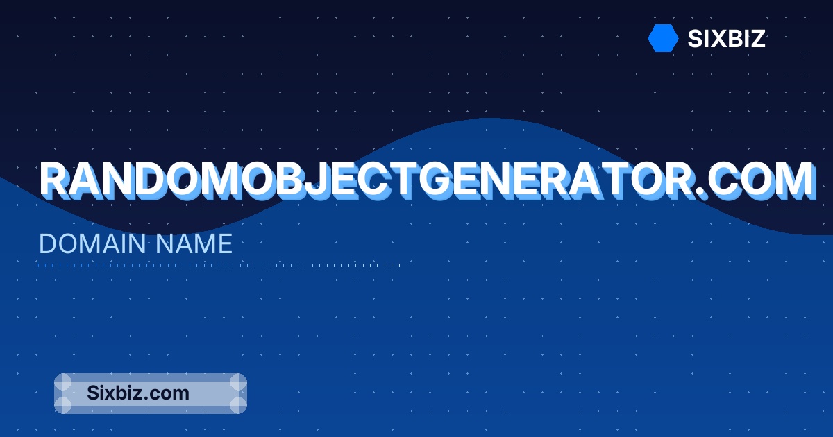 randomobjectgenerator.com - Premium Domain Name For Sale
