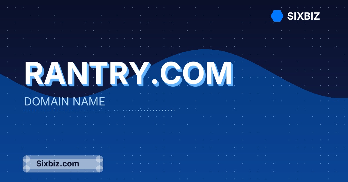 rantry.com - Premium Domain Name For Sale