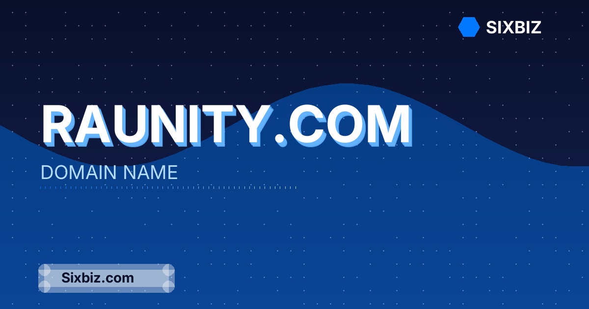 raunity.com - Premium Domain Name For Sale