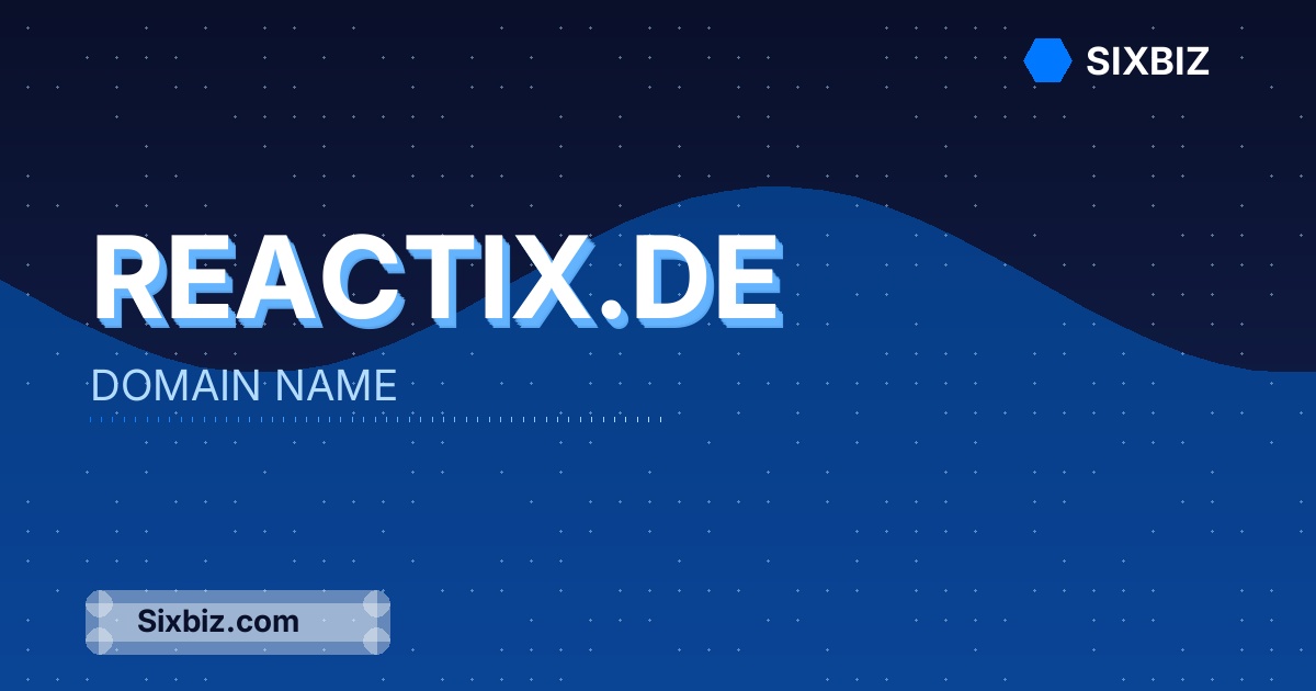 reactix.de - Premium Domain Name For Sale