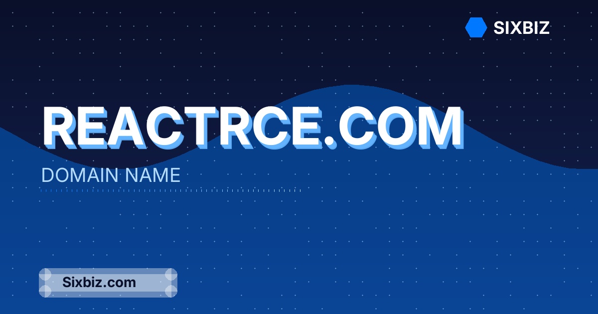 reactrce.com - Premium Domain Name For Sale