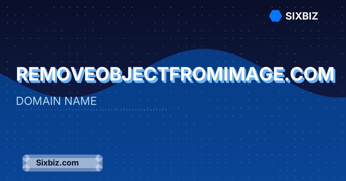 removeobjectfromimage.com - Premium Domain Name For Sale
