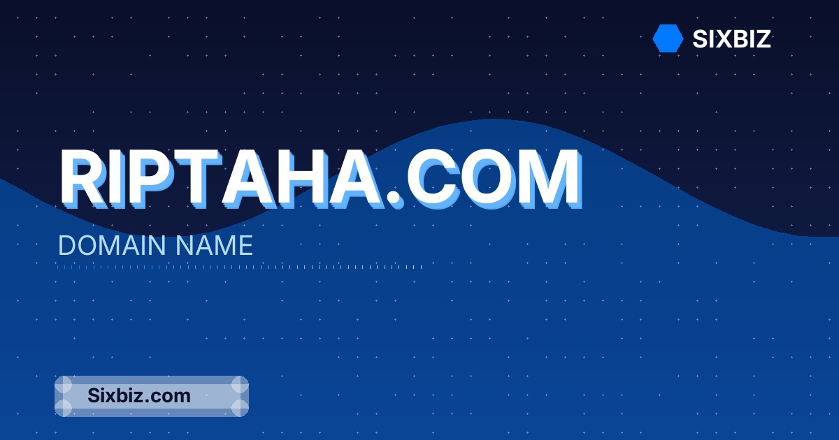 riptaha.com - Premium Domain Name For Sale