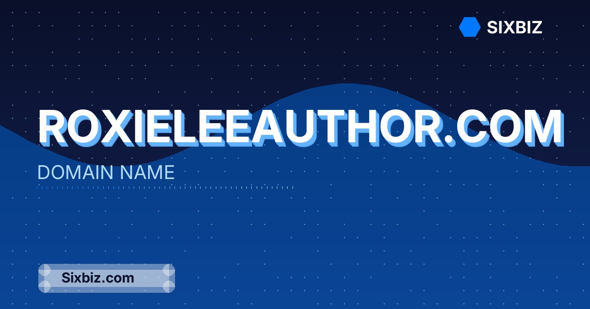 roxieleeauthor.com - Premium Domain Name For Sale